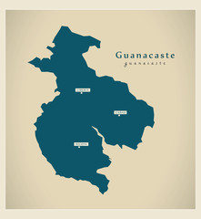 Modern Map - Guanacaste CR