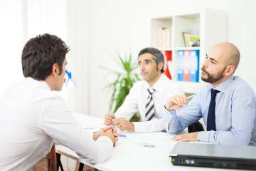 Business people at work in their office