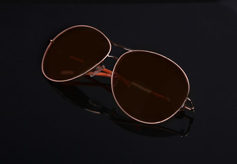 Fototapeta na wymiar orange sunglasses