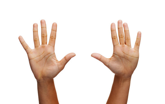 two woman hands waving hands