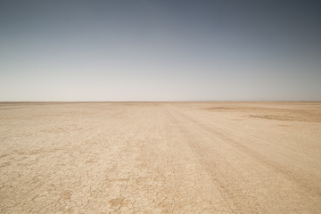 dry lake sahara desert