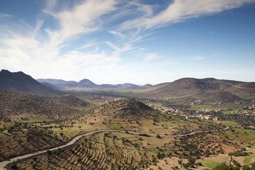 lush valley mountain landscape morocco