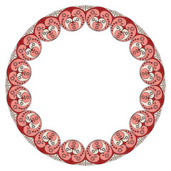 Abstract patterned frame