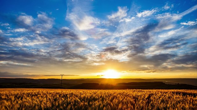 Sunset & Purple Sky Timelapse 4K - Original