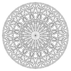 Round ethnic pattern