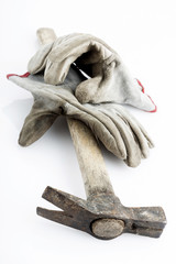 Claw Hammer and Workgloves