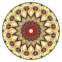 Round ethnic pattern