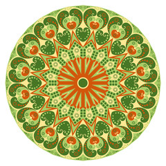 Round ethnic pattern