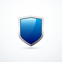 Vector blue shield