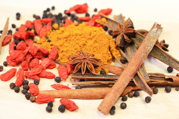 Various spices and herbs