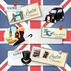 London Touristic Banner Set