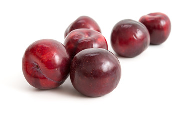 Rote Pflaumen