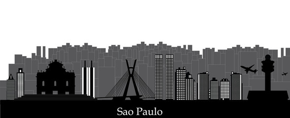 Obraz premium sao paulo city skyline