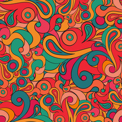 Fototapeta na wymiar Abstract curly background with circles. Colorful pattern can be used for wallpaper, pattern fills, web page background, surface textures