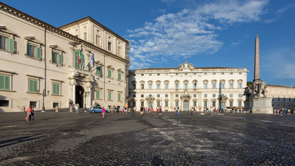 Fototapeta na wymiar ROMA (Italy) - Quirinale e Palazzo della Consulta