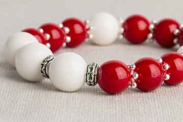 Beads jewelry - Stock Image macro.