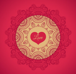 Greeting card with love