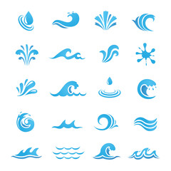 Water Design Elements. Can be used as icon, symbol and logo design. - 85588917