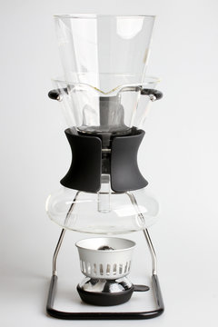 Coffee syphon with glass decanter