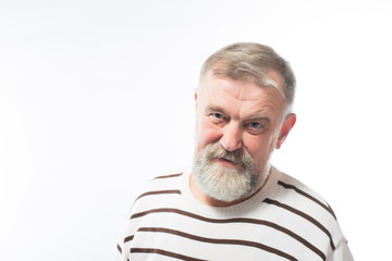 Obraz premium portrait of an elderly man with a beard