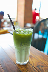 Iced green tea.