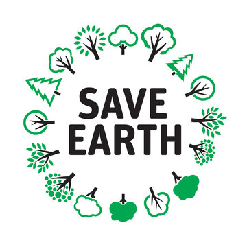 Illustration of SAVE EARTH