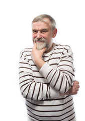 old man lost in thought