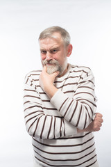 old man lost in thought