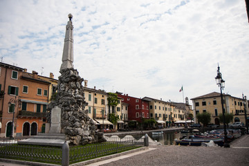 square in Lazise on Lake Garda