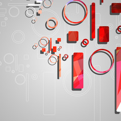 Colorful abstract circles background