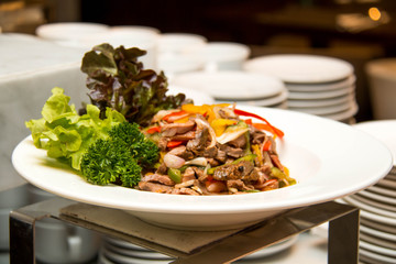Variety of fresh salads