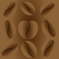 Coffee heart gradient