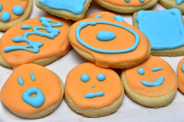 Galletas recubiertas de fondant