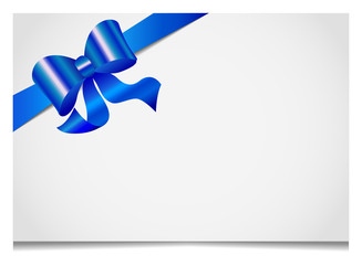 Gift cards and invitations with ribbons