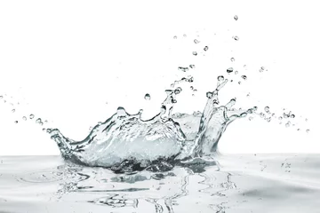 Deurstickers water splashing on calm surface © kubais