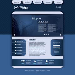 Naklejka premium Website Template