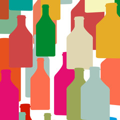 Bottle silhouette color