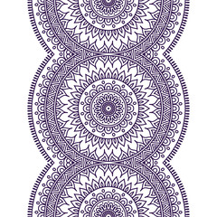 Ethnic floral seamless pattern