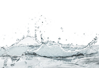 water splashing on calm surface