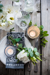 summer wedding table decoration