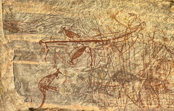 Ancient Aboriginal Rock Drawing