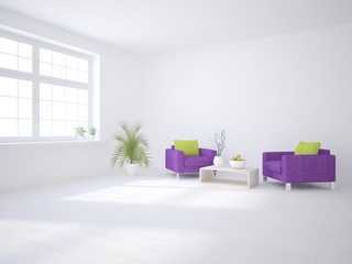 white modern interior design