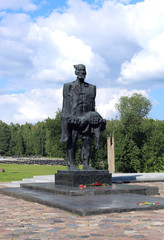 Fototapeta na wymiar Memorial complex in Khatyn, Belarus