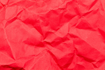 Red old crumpled paper