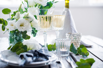 summer wedding table decor