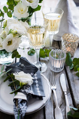 summer wedding table decor