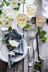 summer wedding table decor