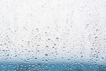 Water drops on a glass window high resolution