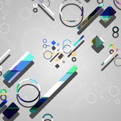 Colorful abstract circles background