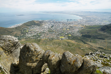 Fototapeta na wymiar View of Lions Head from table mountain